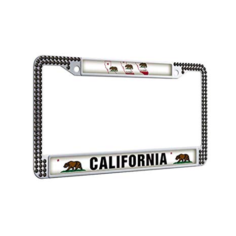 License plate frame cover state california phone number